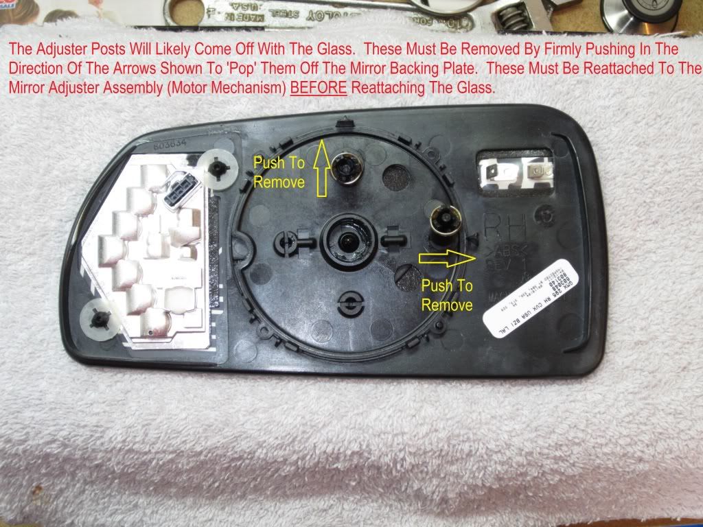 Outside Mirror Disassembly and Reassembly.